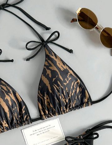 Costum de baie SHEIN, animal print