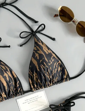 Costum de baie SHEIN, animal print