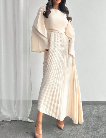 Rochie lunga SHEIN, crem