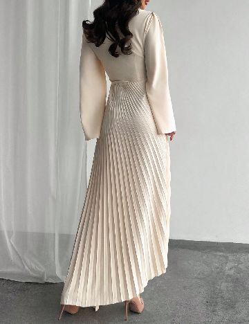 Rochie lunga SHEIN, crem