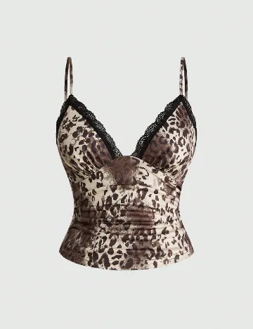 Maiou Romwe Plus Size, animal print