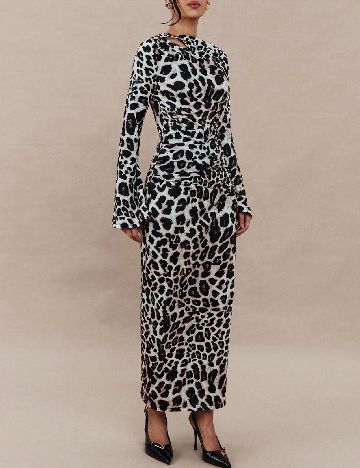 Rochie lunga SHEIN, animal print