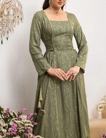 Rochie lunga SHEIN, verde