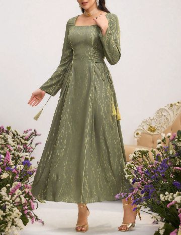 Rochie lunga SHEIN, verde