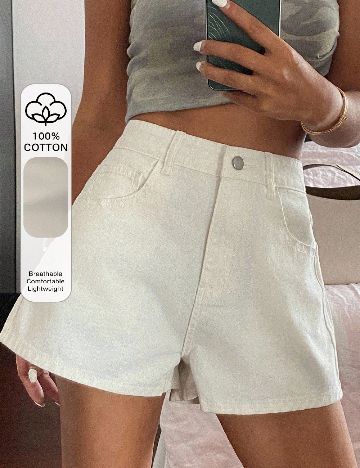 Pantaloni scurti Dazy, alb