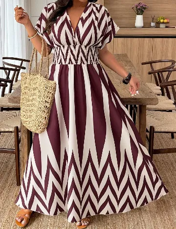 Rochie lunga SHEIN CURVE, crem