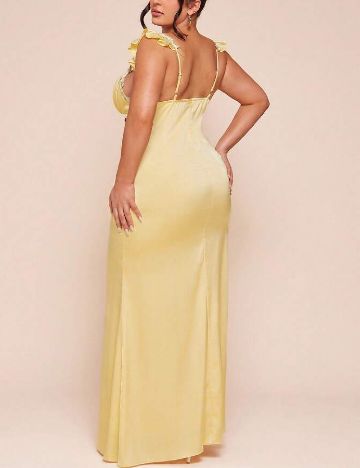 Rochie lunga SHEIN CURVE, galben