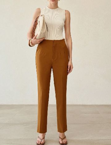 Pantaloni MOTF, maro
