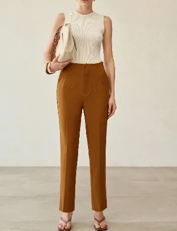 Pantaloni MOTF, maro