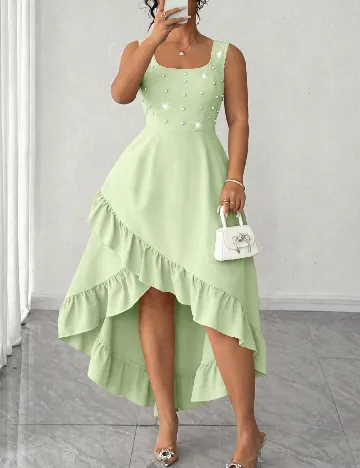 Rochie medie SHEIN CURVE, verde