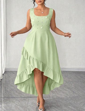 Rochie medie SHEIN CURVE, verde