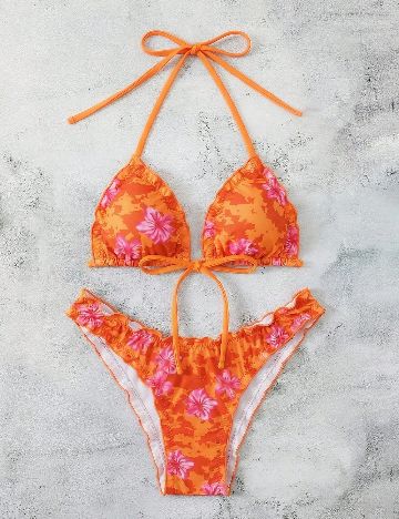 Costum de baie SHEIN, portocaliu