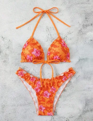 Costum de baie SHEIN, portocaliu