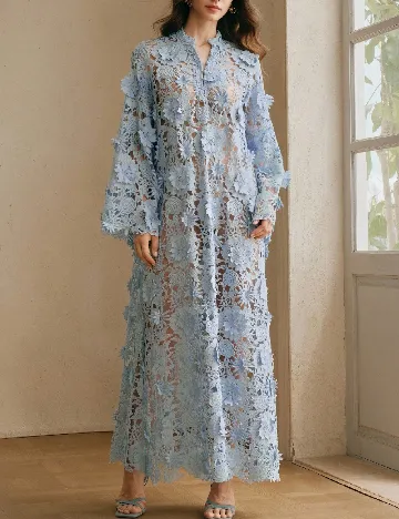 Rochie lunga Anewsta, albastru
