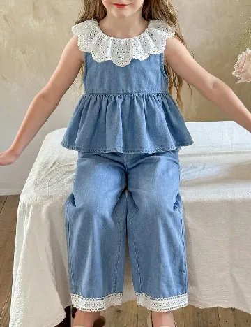Compleu Shein Kids, albastru