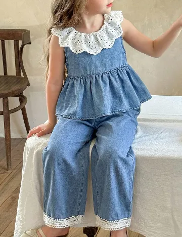 Compleu Shein Kids, albastru