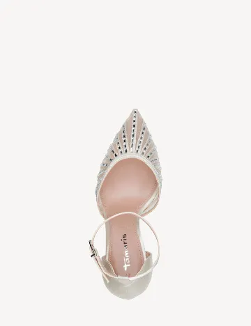 Pantofi Tamaris, ecru