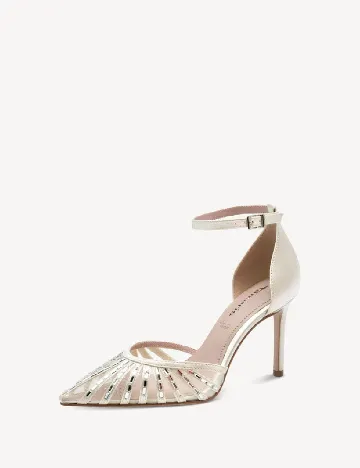 Pantofi Tamaris, ecru