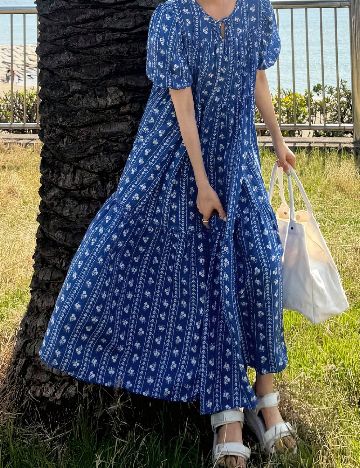 Rochie lunga Friful, albastru