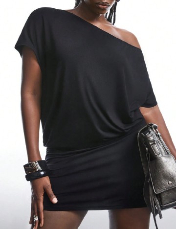 Rochie scurta SHEIN CURVE, negru