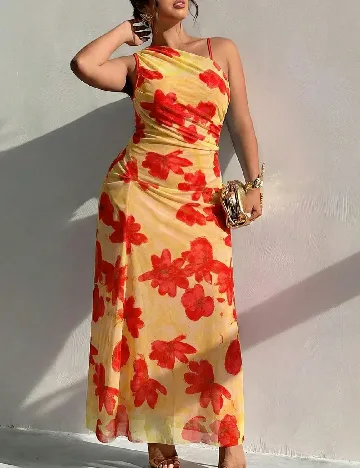 Rochie medie SHEIN CURVE, floral print