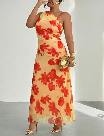 Rochie medie SHEIN CURVE, floral print