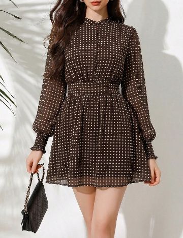 Rochie scurta SHEIN, maro