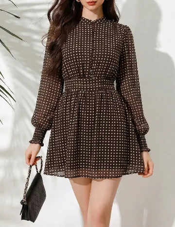 Rochie scurta SHEIN, maro