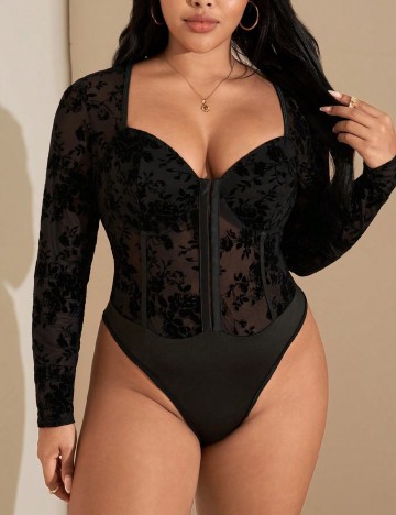 Body SHEIN CURVE, negru
