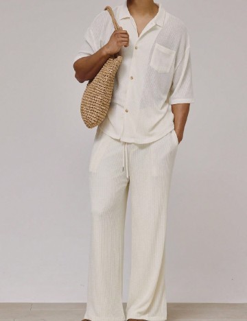 Pantaloni Musero, ecru