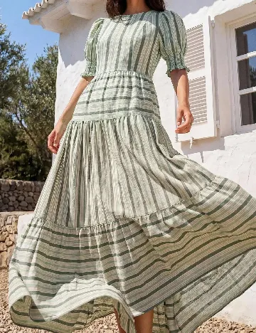 Rochie lunga SHEIN, verde