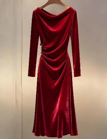 Rochie lunga SHEIN, grena