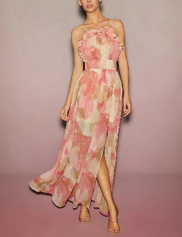Rochie lunga Haute, mix culori