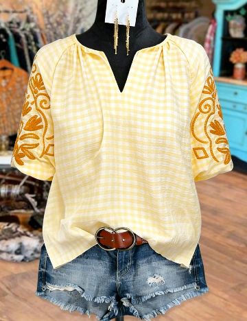 Bluza SHEIN CURVE, galben