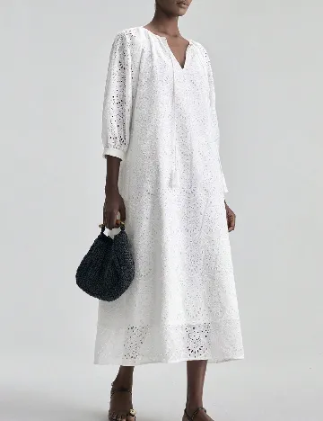 Rochie medie Ontre, alb