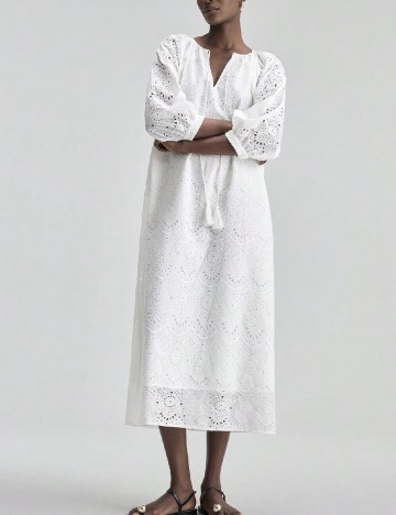 Rochie medie Ontre, alb