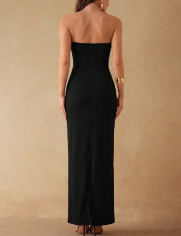 Rochie lunga Silquee, negru