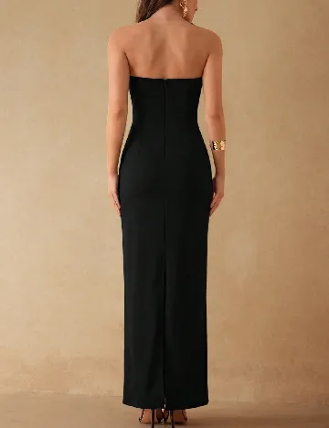 Rochie lunga Silquee, negru