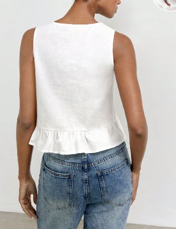 Top SHEIN, alb