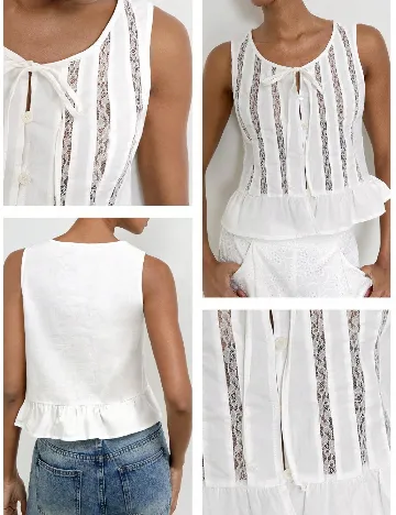 Top SHEIN, alb