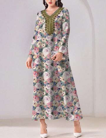 Rochie lunga SHEIN, floral print