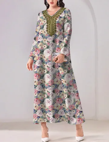 Rochie lunga SHEIN, floral print