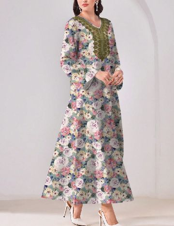 Rochie lunga SHEIN, floral print
