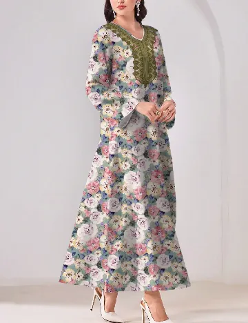 Rochie lunga SHEIN, floral print