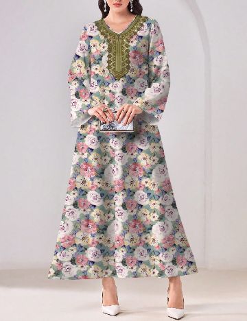 Rochie lunga SHEIN, floral print