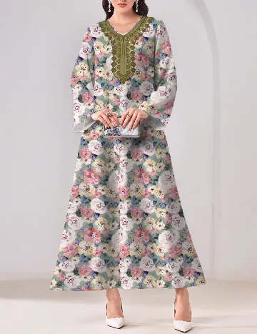 Rochie lunga SHEIN, floral print