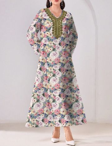 Rochie lunga SHEIN, floral print