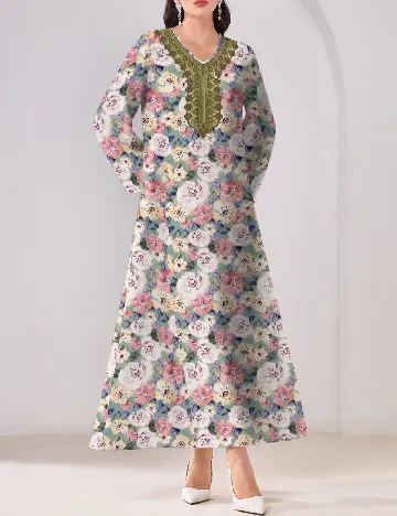 Rochie lunga SHEIN, floral print