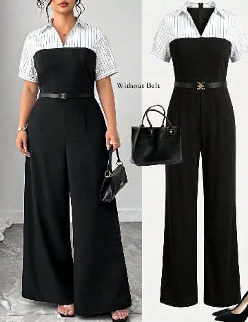 Salopeta SHEIN CURVE, negru