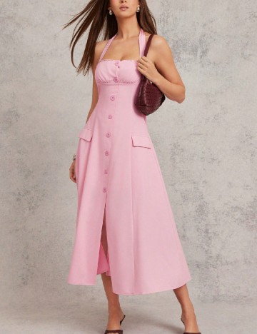 Rochie medie L Amorae, roz